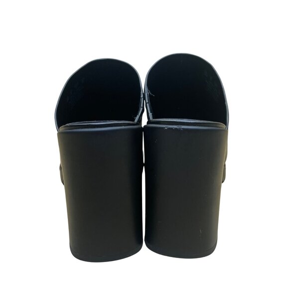 Naturalizer Women’s Black Leather Block Heel Slip-On Gen N Mules Size 10M - Picture 7 of 10